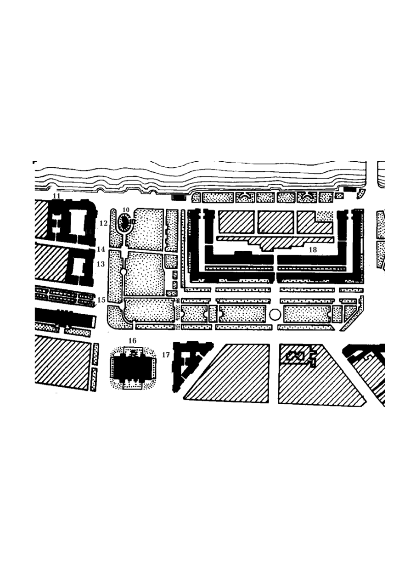 Рис. 1. План Сенатской площади (ныне пл. Декабристов).